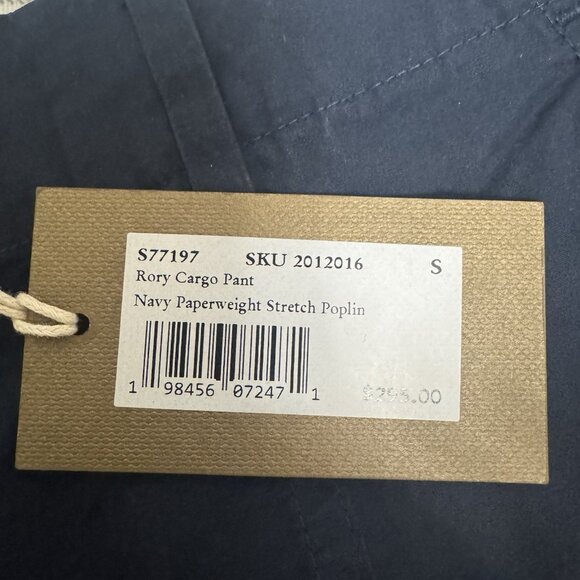 Ann Mashburn Rory Cargo Pant Women’s Size S Navy Paperweight Stretch Poplin New - Picture 10 of 10
